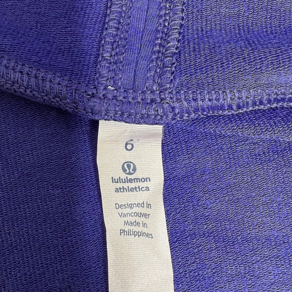 Lululemon Athletica To & Flow Wrap Oversized  Blue Violet Cardigan size 6 -cp - Picture 7 of 8